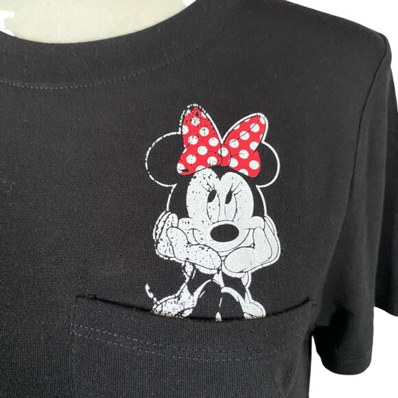 Modern Lux women's size small mini mouse black short sleeve crewneck t-shirt - Picture 5 of 10